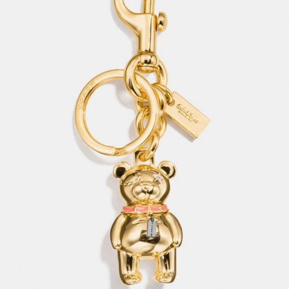Coach Accessories - ❤️Coach 3D Bear Bag Charm Gold